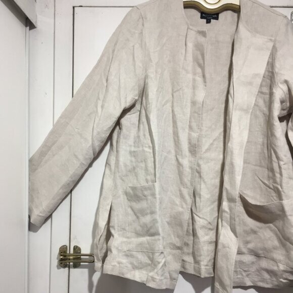 KIMINA TORONTO BUTTON DOWN LINEN JACKETS SIZE XL - Picture 7 of 11